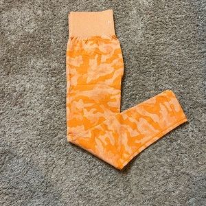 Nvgtn seamless orange camo legging only worn once